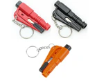 3 in 1 Car Window Glass Breaker Emergency Escape Tool Safety Seat Belt Cutter Black/Red/Orange