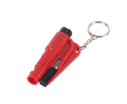 3 in 1 Car Window Glass Breaker Emergency Escape Tool Safety Seat Belt Cutter Black/Red/Orange