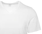 Calvin Klein Men's Cotton V-Neck Tee / T-Shirt / Tshirt 3-Pack - White