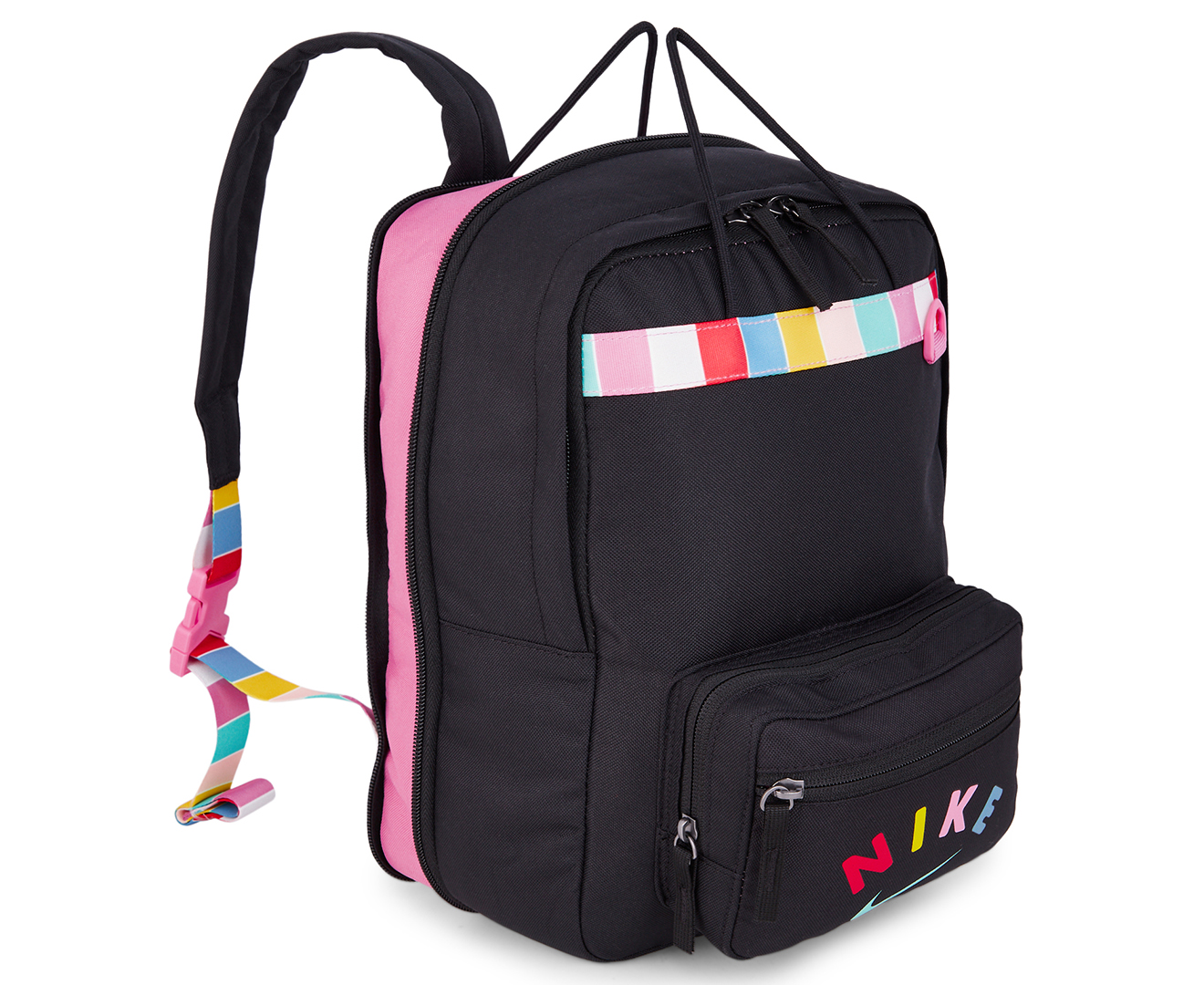 Nike Kids 15L Tanjun Graphic Backpack Black Catch