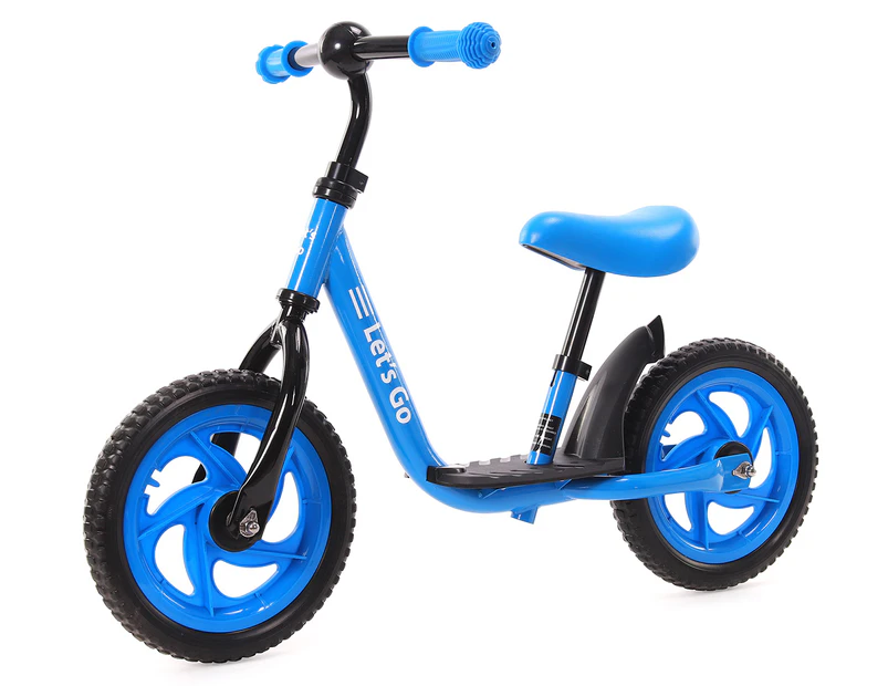 Let's Go Kids 28cm Balance Bike - Blue