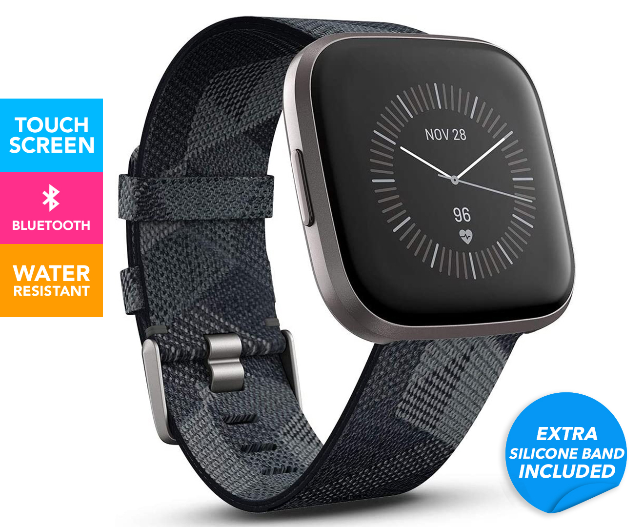 Fitbit Versa 2 Special Edition Smart Fitness Watch - Smoke/Mist Grey ...