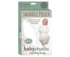 Baby Studio Small 0-3 Months Bamboo 0.5 Tog Swaddle Pouch - White