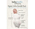 Baby Studio Large 3-9 Months Organic Cotton 1.0 Swaddle Pouch - Pink