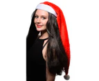 Extra Long Plush Christmas Santa Claus Costume Hat