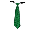 Sequined Green Gangster Tie Costume Accessory
