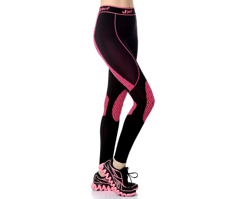 Jerf  Womens Prado Pink Performance Seamless Leggings