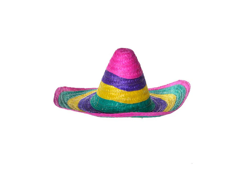Multicoloured Mexican Sombrero Costume Hat