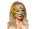 Celebration Gold Glitter Masquerade Mask Womens