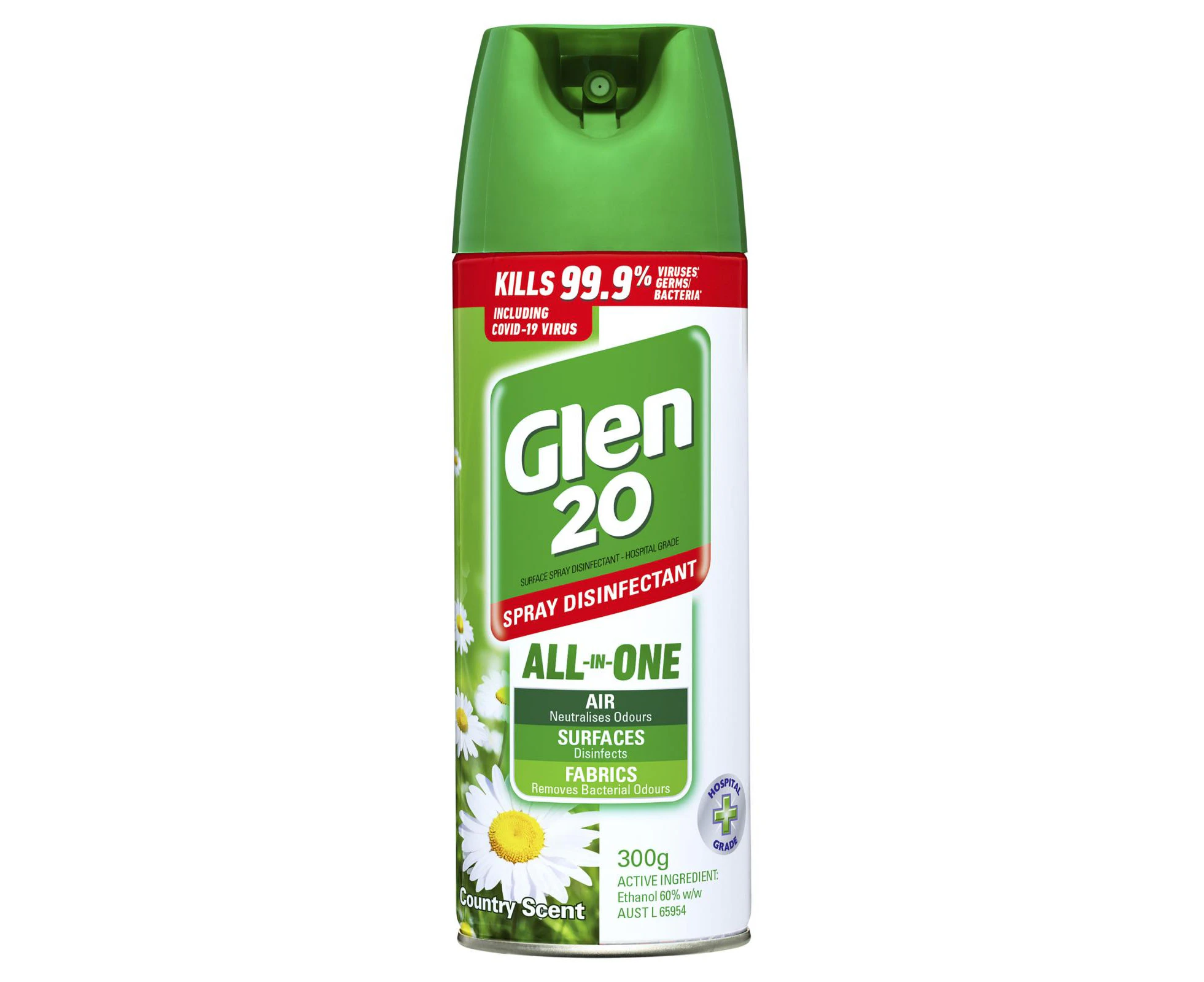 Glen 20 Spray Disinfectant All-In-One Country Scent 300g