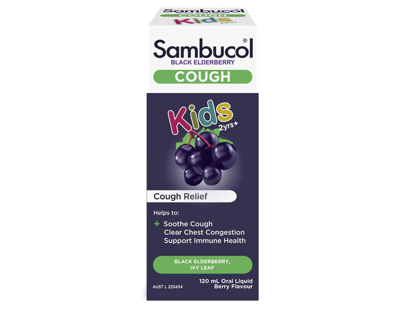 Sambucol Cold & Flu Kids Cough Liquid 120ml