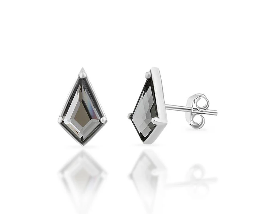 Sterling Silver Swarovski Fancy Shaped Earrings