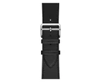 Strapify Hermes Leather Watch Band  For Apple Watch SE/6/5/4/3/2/1(Black)