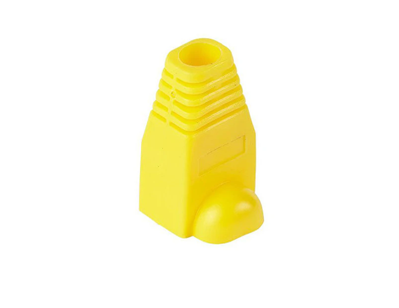 10 Pcs Snagless Cable Boots - Yellow