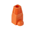 10 Pcs Snagless Cable Boots - Orange