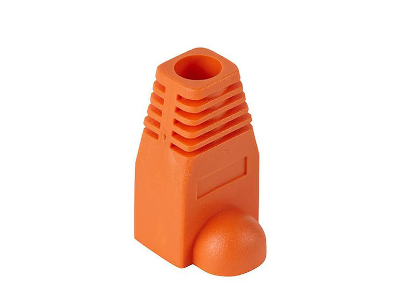 10 Pcs Snagless Cable Boots - Orange