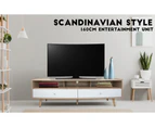 VSD Tv Cabinet Scandinavian WHITE Oak 1600MM Modern Furniture Drawer