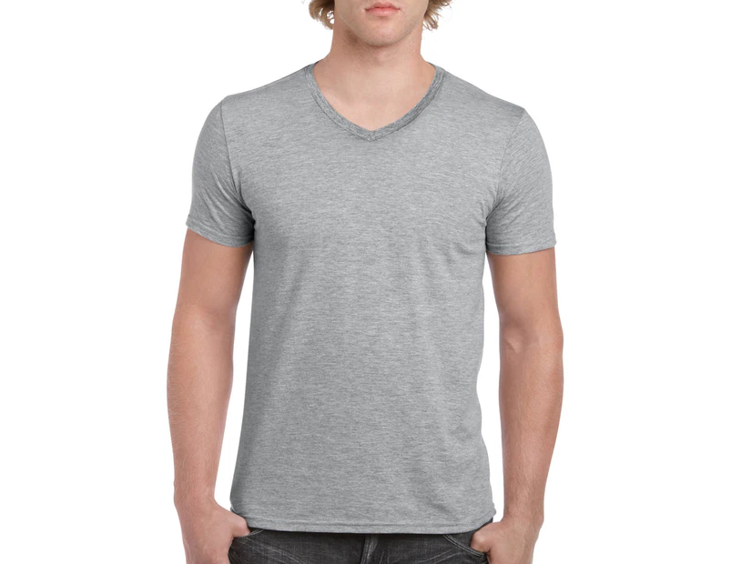 Gildan Men V-Neck T-Shirt - RS Sport Grey