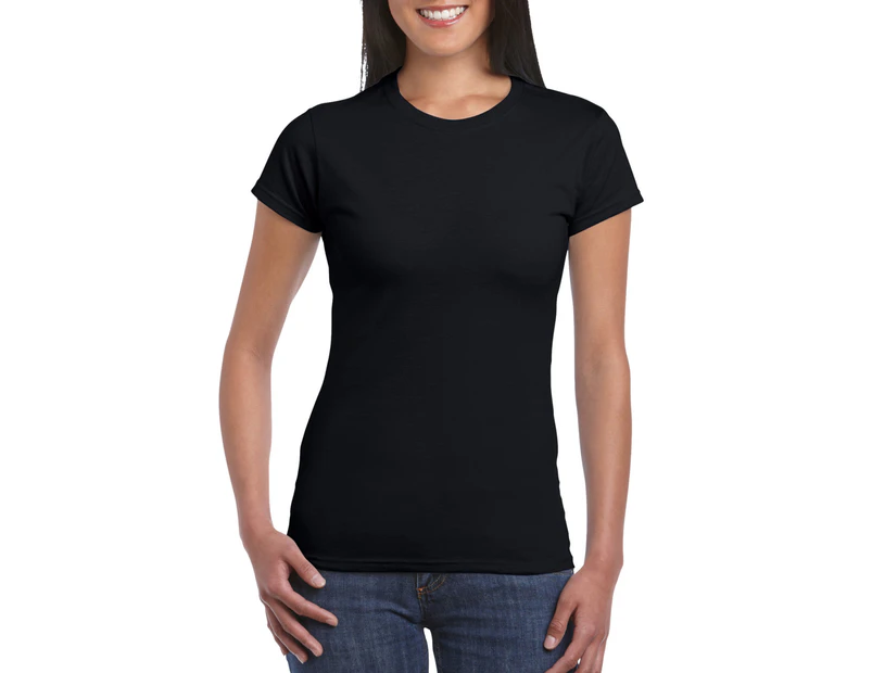 Gildan Softstyle Ladies' Short Sleeve T-Shirt - Black