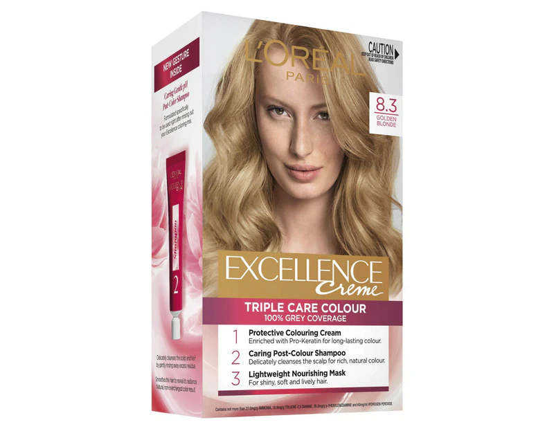L'Oreal Excellence Creme Colour 8.3 Light Golden Blonde