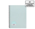 Presstik A4 5 Subject Notebook 250 Pages - Teal