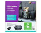 Paws & Claws Foldable Pet Carrier For Small Dogs - Black