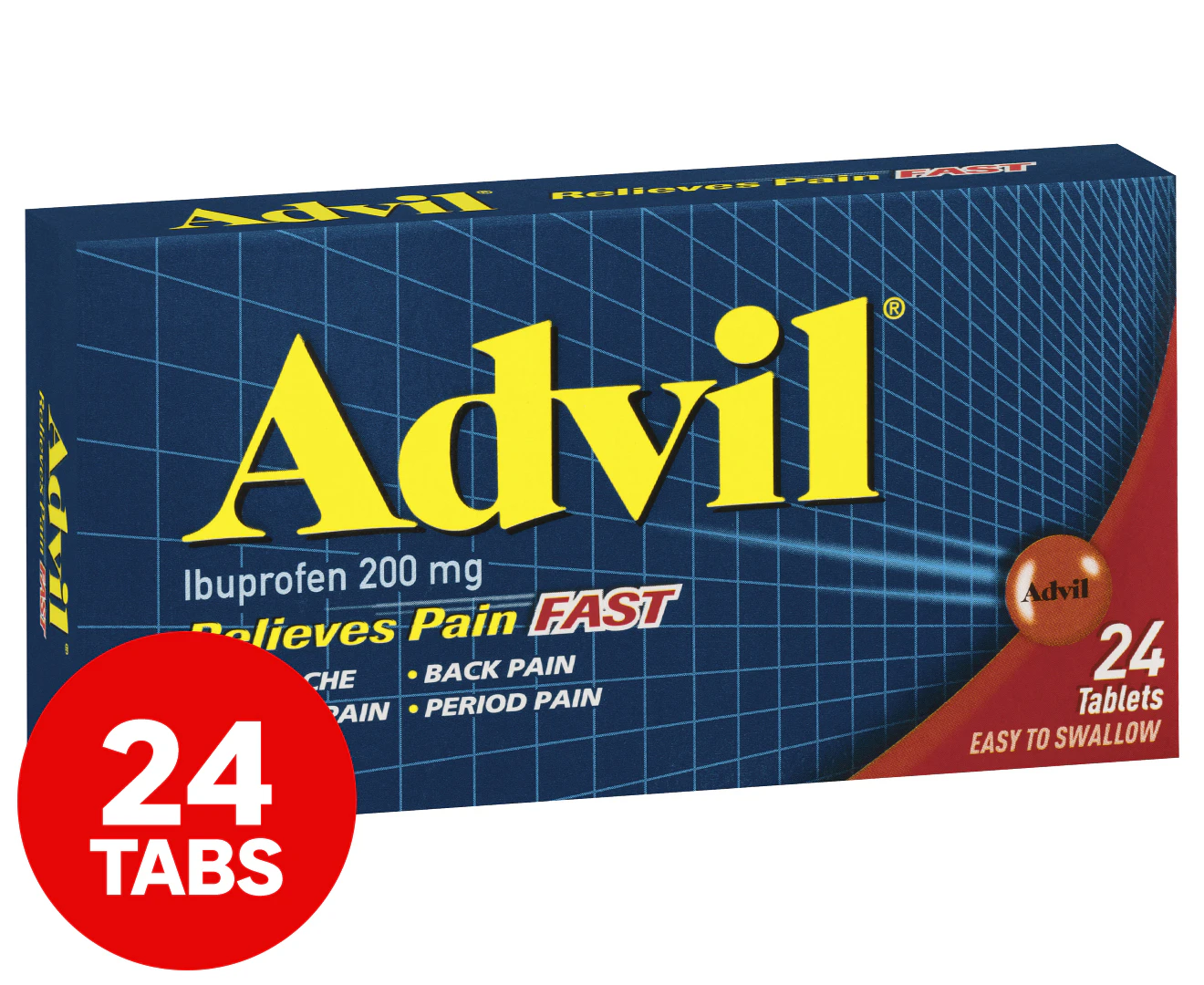 Advil Tablets 200mg Ibuprofen 24 Pack