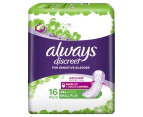 Always Discreet Small Plus Pads 16 Pack