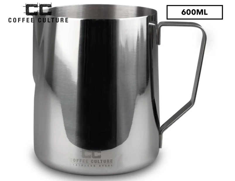 Coffee Culture 600mL Classica Milk Frothing Jug - Silver