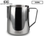 Coffee Culture 350mL Classica Milk Frothing Jug - Silver