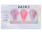 MIKI Hot Air Balloon Lip Gloss 3-Pack