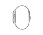 GUESS Men's Guess Mens Watch - Porter Silver 44mm Steel Bracelet & Case Quartz Grey Dial Watch W1310G1