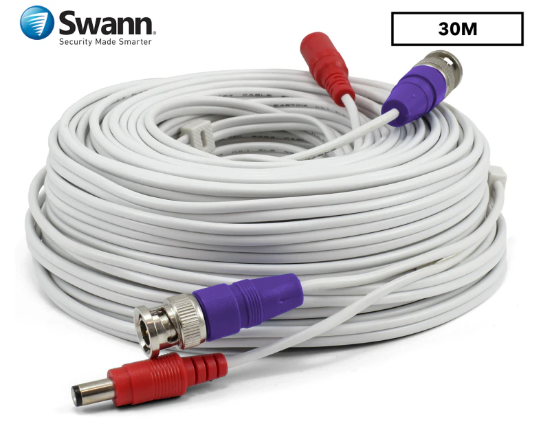Swann 100ft / 30m SWPRO-30ULCBL-GL Security Extension Cable