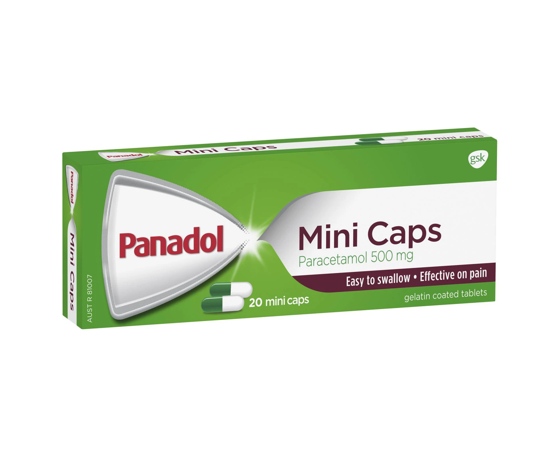 Panadol Mini Capsules 20 Pack