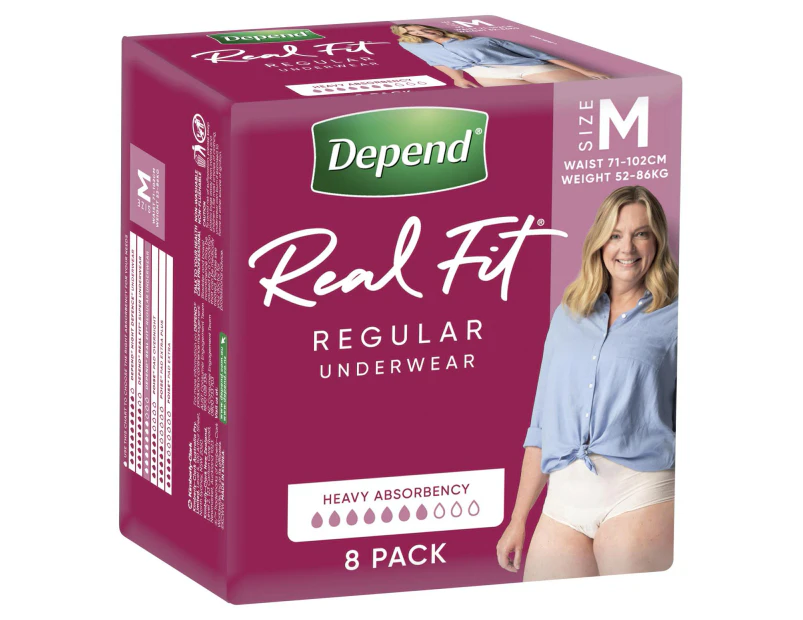 Depend Underwear Real Fit Female 8 Medium