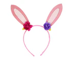 Floral bunny headband