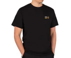 UNIT Men's Spark Tree Tee / T-Shirt / Tshirt - Black/White/Yellow