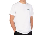 UNIT Men's Spark Tree Tee / T-Shirt / Tshirt - White/Black/Blue