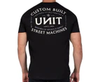 UNIT Men's Forge Tee / T-Shirt / Tshirt - Black/White