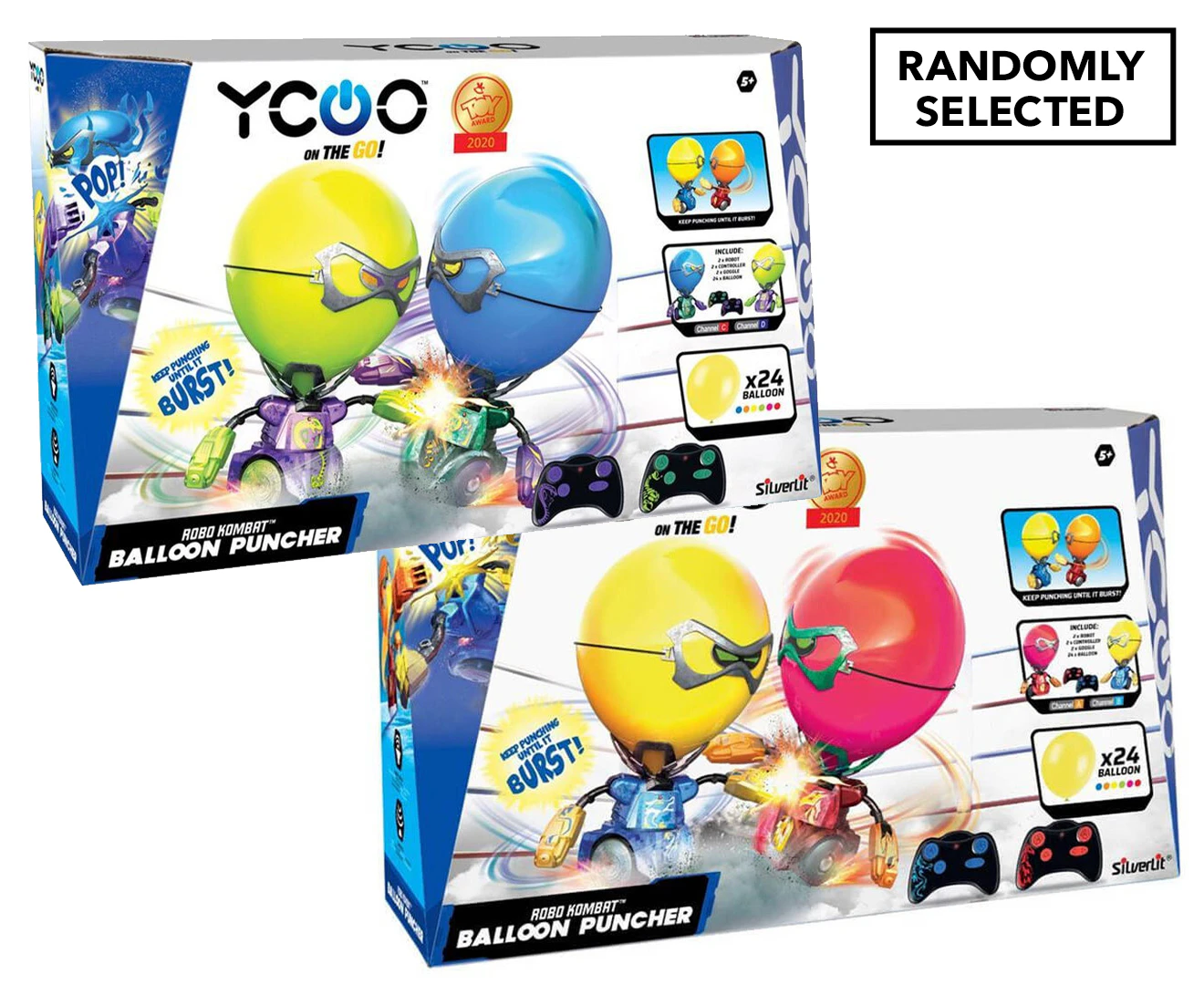 SilverLit YCOO On The Go! Robo Kombat Balloon Puncher Toy