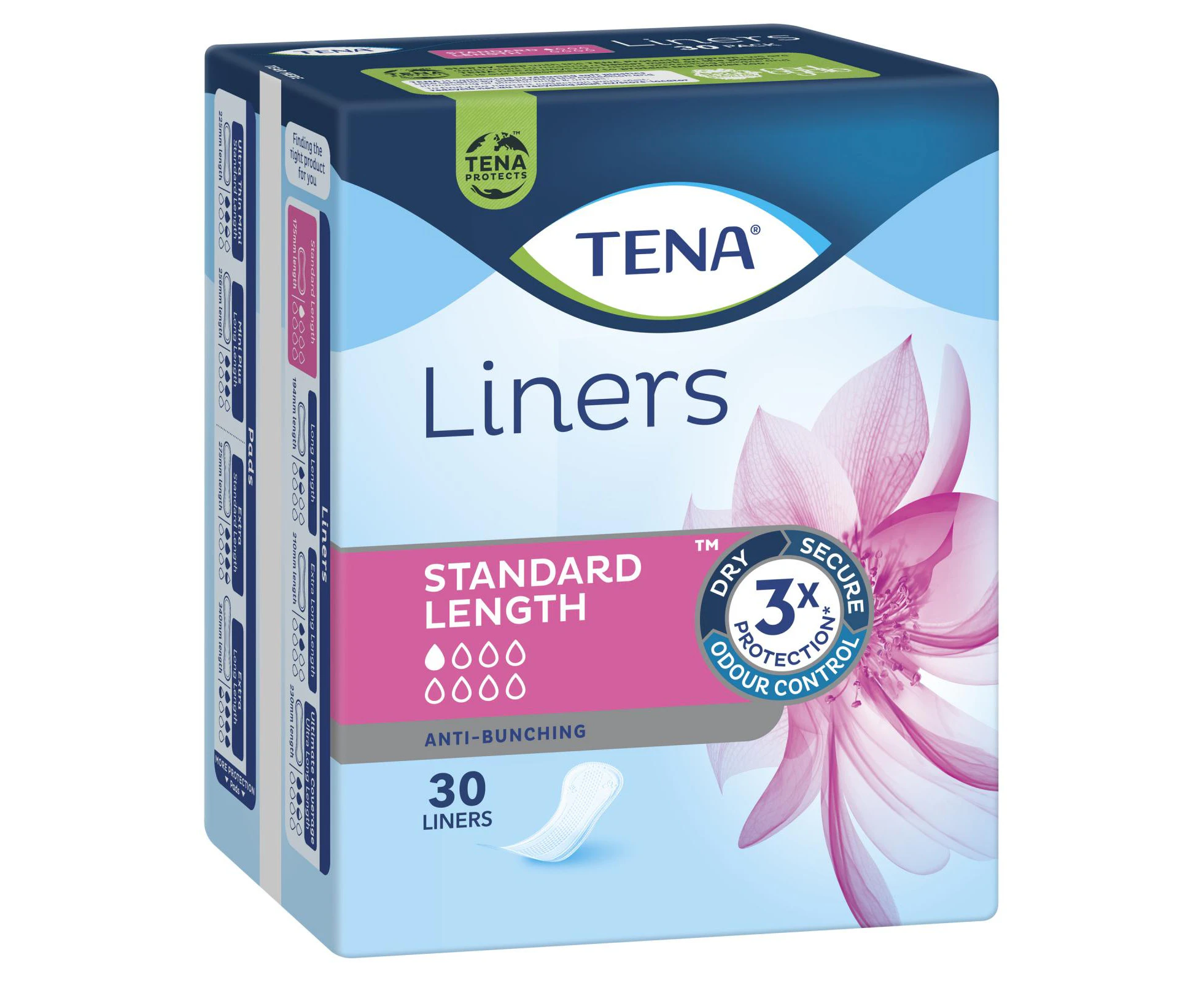 TENA Standard Length Liners 30 Pack