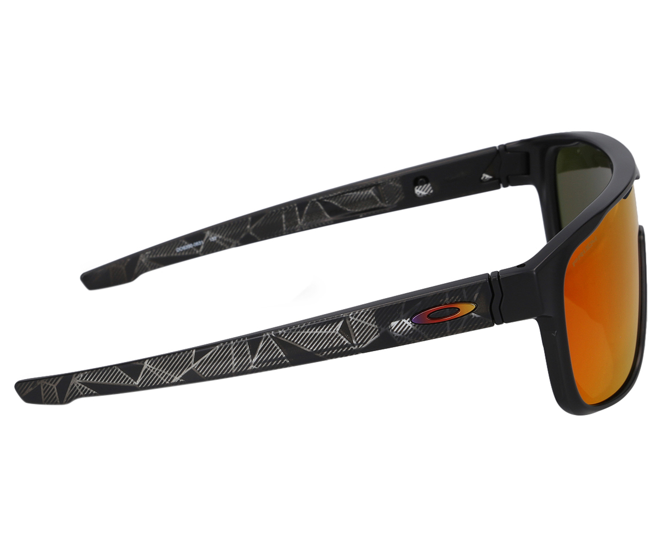 Oakley Crossrange Shield Sunglasses - Black/Orange 
