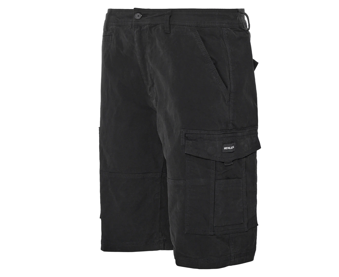 Henleys Men's Leon Cargo Shorts - Black