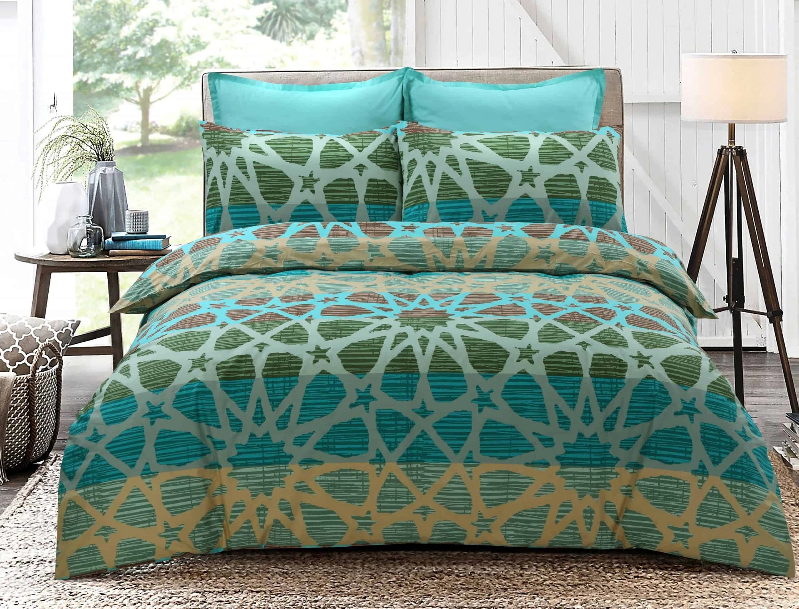 Oasis Quilt Cover Set With Extra Standard Pillowcases