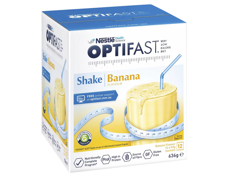 Optifast VLCD Banana 53g x 12 Sachets