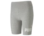 Puma Women's Essentials+ 7-Inch Short Tights / Leggings - Light Grey Heather