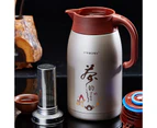 Pinkah Thermo Jug Vacuum Insulated Pot 1L/1.5L (with Tea Infuser) - Silver 1.5L