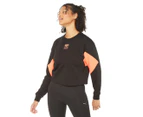 Puma Women's Rebel Crew Sweatshirt - Puma Black/Nrgy Peach