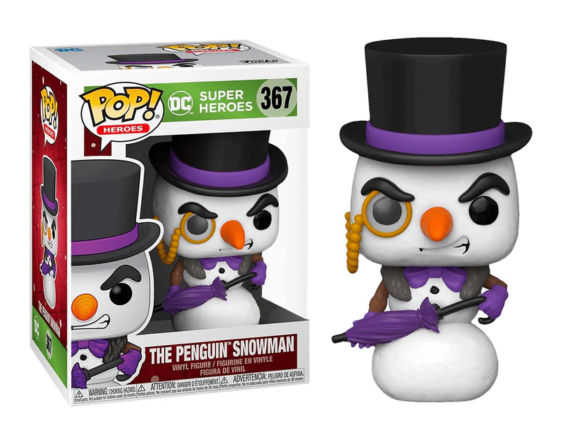 Funko POP! DC Super Heroes Holiday #367 Penguin Snowman Vinyl Figure