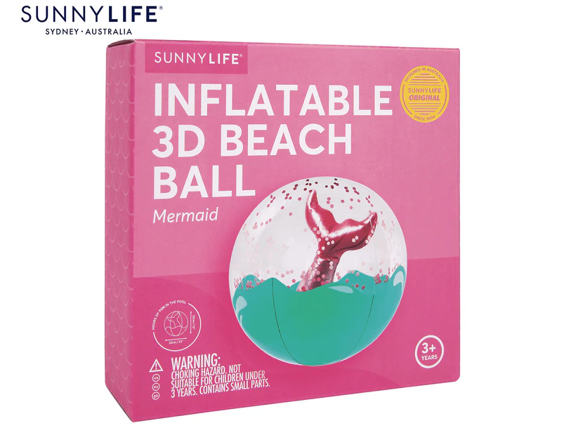 Sunnylife Inflatable 3D Mermaid Beach Ball